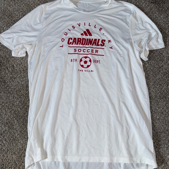 adidas Other - Adidas White Louisville Cardinals Soccer T-Shirt